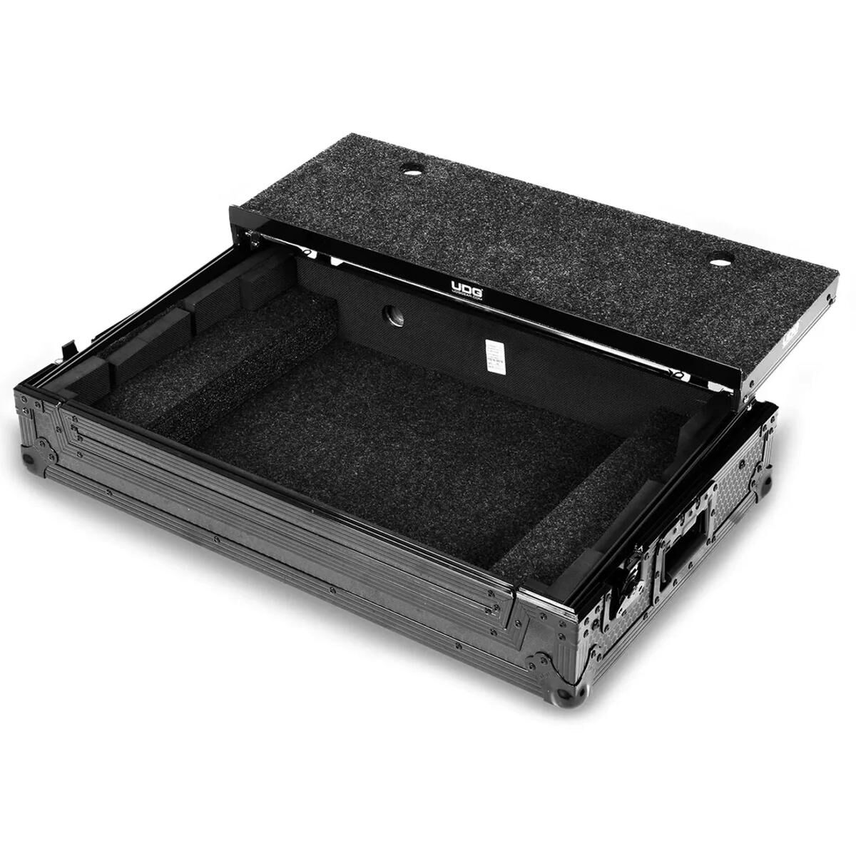 UDG Ultimate Flight Case for Pioneer DDJ-REV5 with Laptop Shelf, Black, 9mm Plywood, Heavy-Duty Handles, EVA Foam Padding, Dimensions: 84.4x51.5x24.3 — view 3