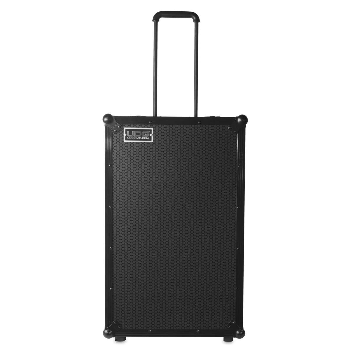 UDG U9110BL Ultimate Flight Case for Single Turntable & Mixer with Laptop Shelf, Trolley & Wheels - Black — view 2