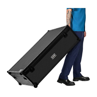UDG Ultimate DJ Podium Workstation Flightcase Plus with Wheels - Black, Heavy-Duty Plywood, Egg-Crate Foam, Durable Design, for Transport & Storage — view 6
