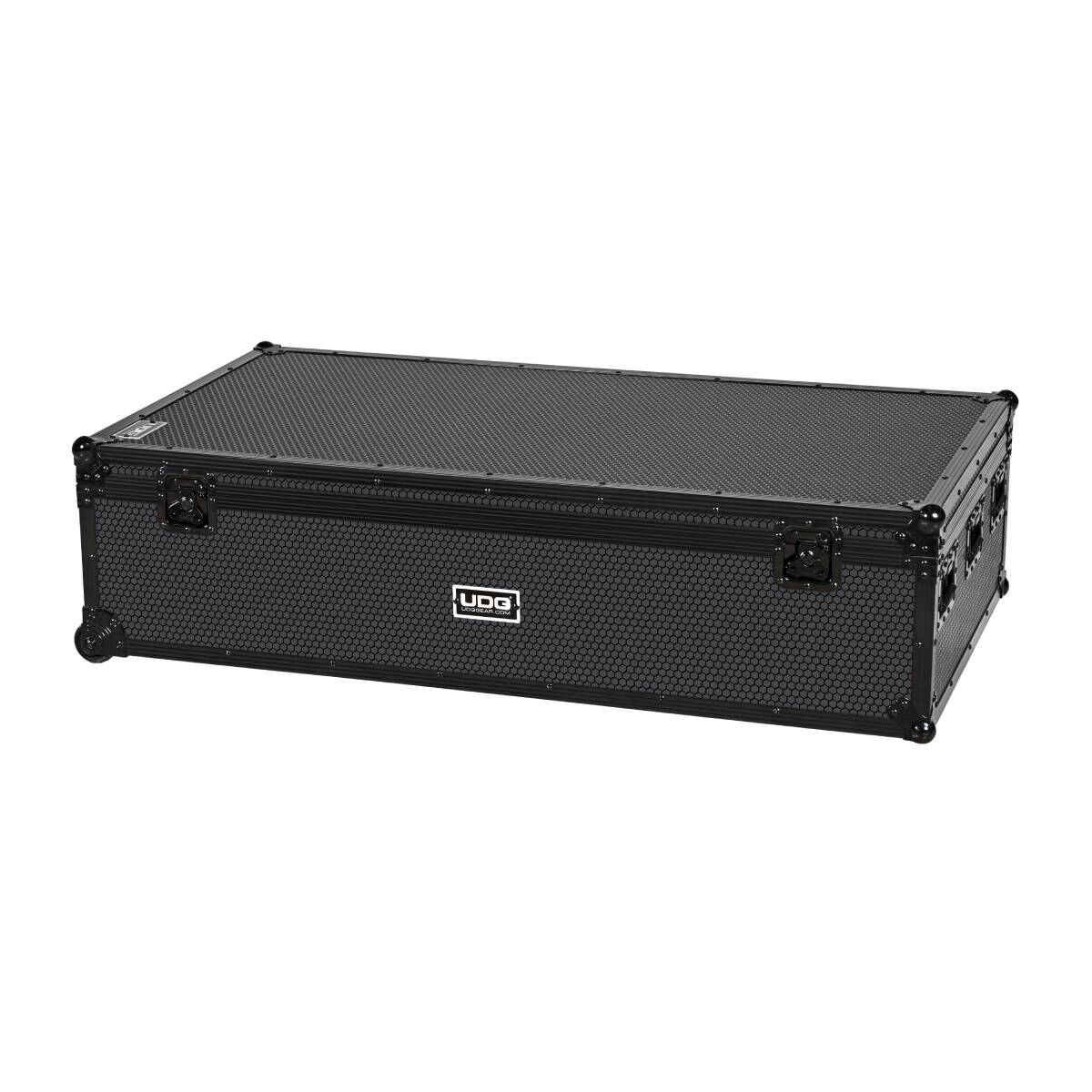 UDG Ultimate DJ Podium Workstation Flightcase Plus with Wheels - Black, Heavy-Duty Plywood, Egg-Crate Foam, Durable Design, for Transport & Storage — view 2