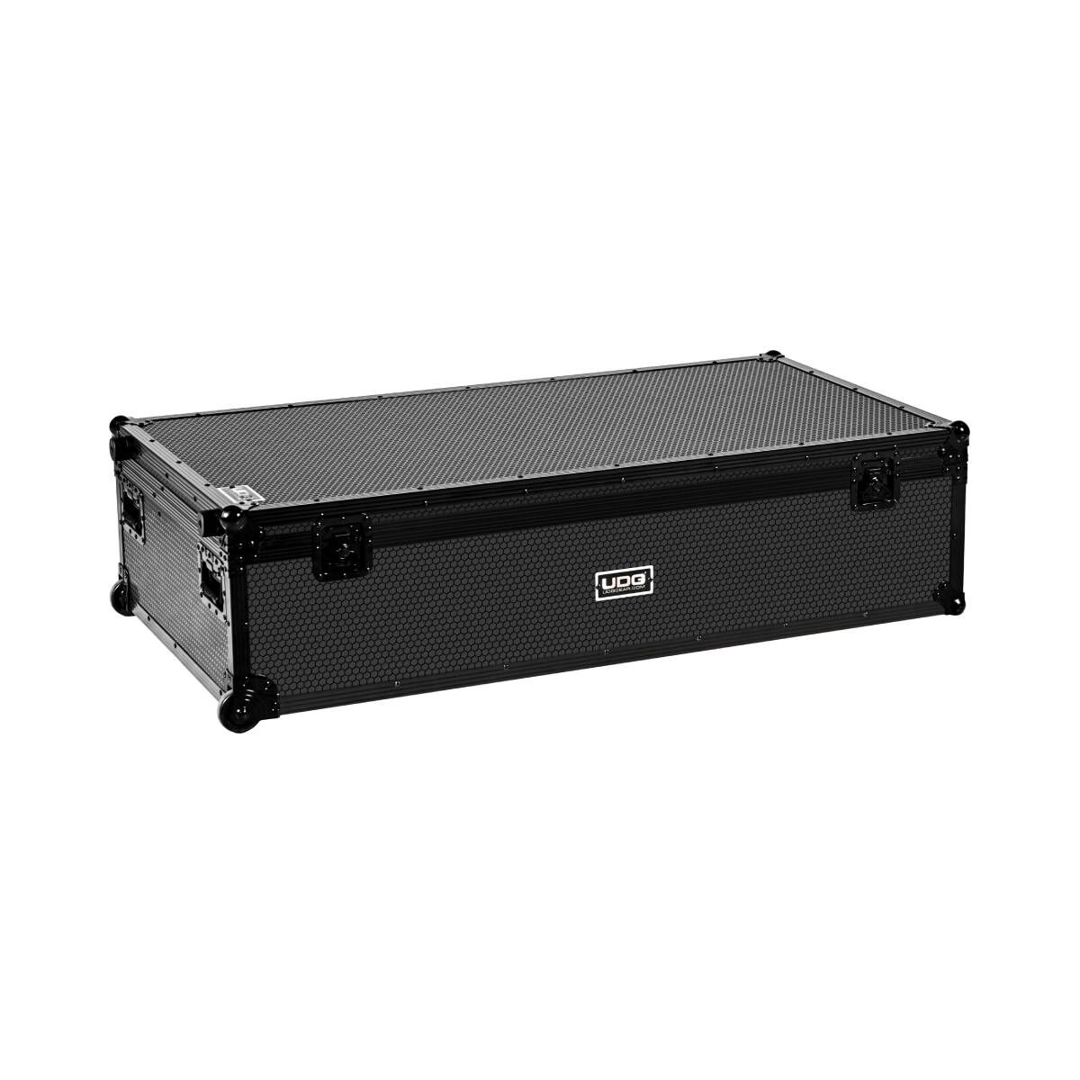 UDG Ultimate DJ Podium Workstation Flightcase Plus with Wheels - Black, Heavy-Duty Plywood, Egg-Crate Foam, Durable Design, for Transport & Storage — view 3