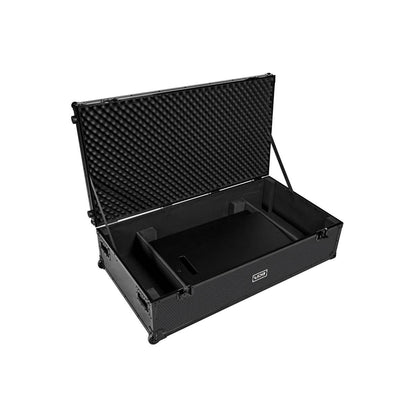 UDG Ultimate DJ Podium Workstation Flightcase Plus with Wheels - Black, Heavy-Duty Plywood, Egg-Crate Foam, Durable Design, for Transport & Storage — view 4