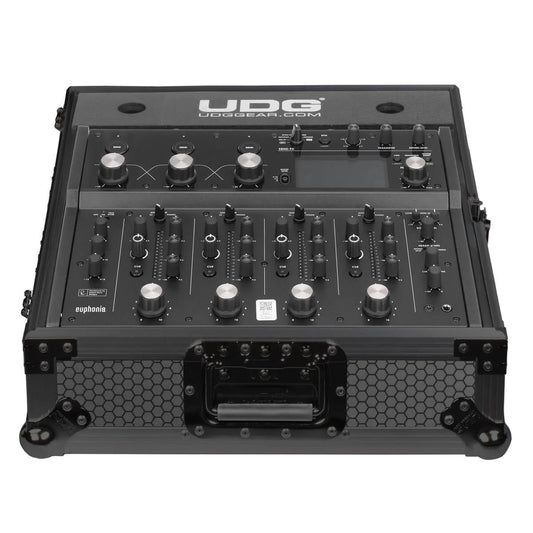 UDG Ultimate Flight Case for AlphaTheta Euphonia, Black, 9mm Plywood, Heavy-Duty, EVA Foam Padding, 50x45.8x22.3 cm, 9.7 kg