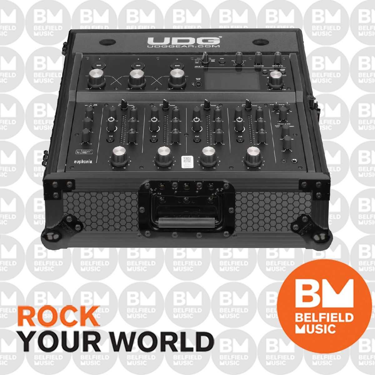 UDG Ultimate Flight Case for AlphaTheta Euphonia, Black, 9mm Plywood, Heavy-Duty, EVA Foam Padding, 50x45.8x22.3 cm, 9.7 kg — view 3