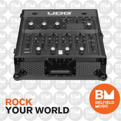 UDG Ultimate Flight Case for AlphaTheta Euphonia, Black, 9mm Plywood, Heavy-Duty, EVA Foam Padding, 50x45.8x22.3 cm, 9.7 kg — view 3