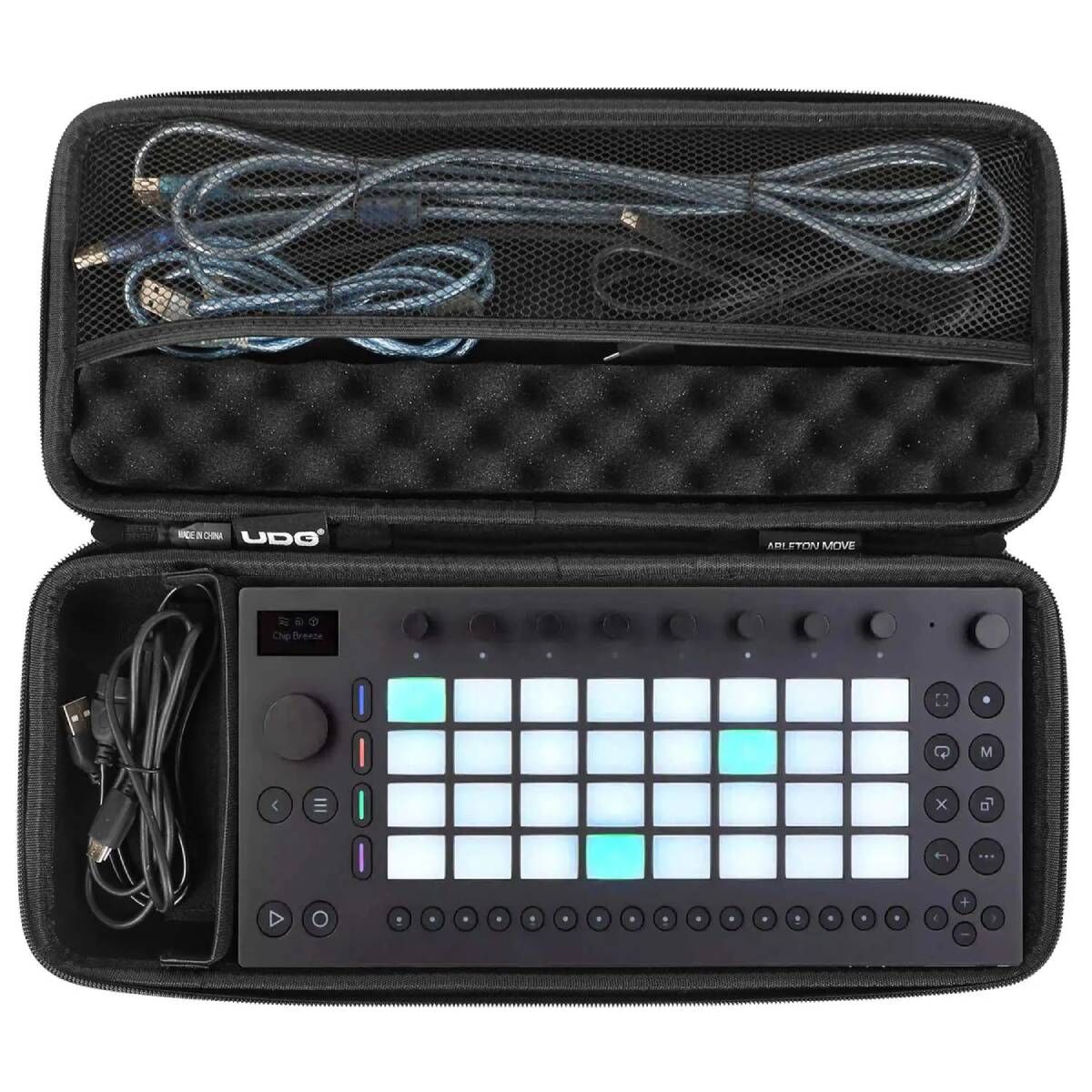 UDG U8511BL Creator Ableton Move Hardcase - Black, Lightweight EVA Protection Case for Digital DJ/Producer Equipment, Water-Repellent, Removable Foam — view 5