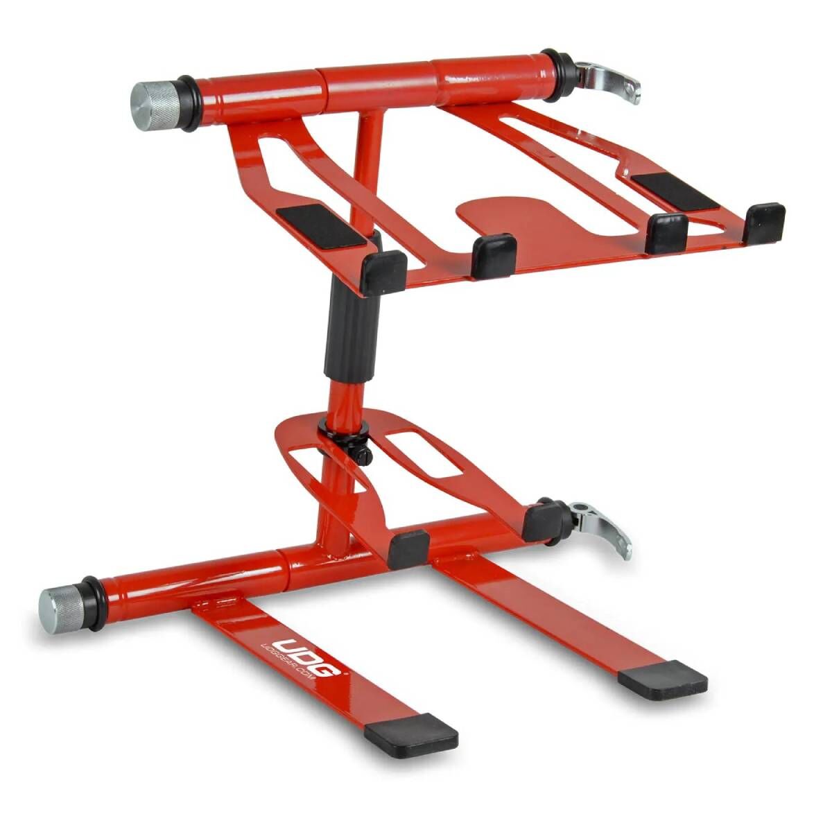 UDG U96113RD Ultimate DIGI Laptop Stand - Red, Adjustable Height, 360-Degree Swivel, Anti-Slip, Portable, Fits 13"-18" Devices — view 4