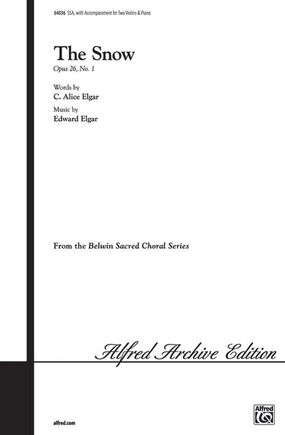 Snowthe SSA Choral Sheet Music