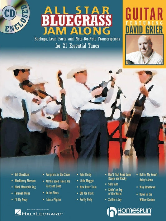 All Star Bluegrass Jam Along For Guitar Book/CD (Softcover Book/CD)