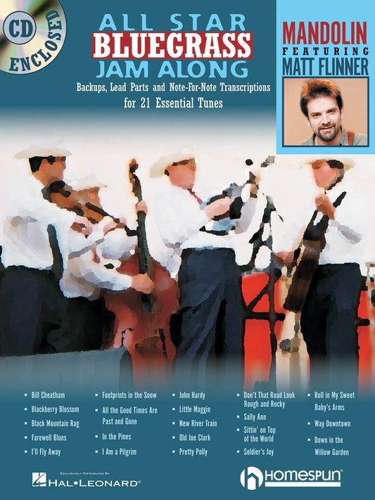 All Star Bluegrass Jam Along For Mandolin Book/CD (Softcover Book/CD)
