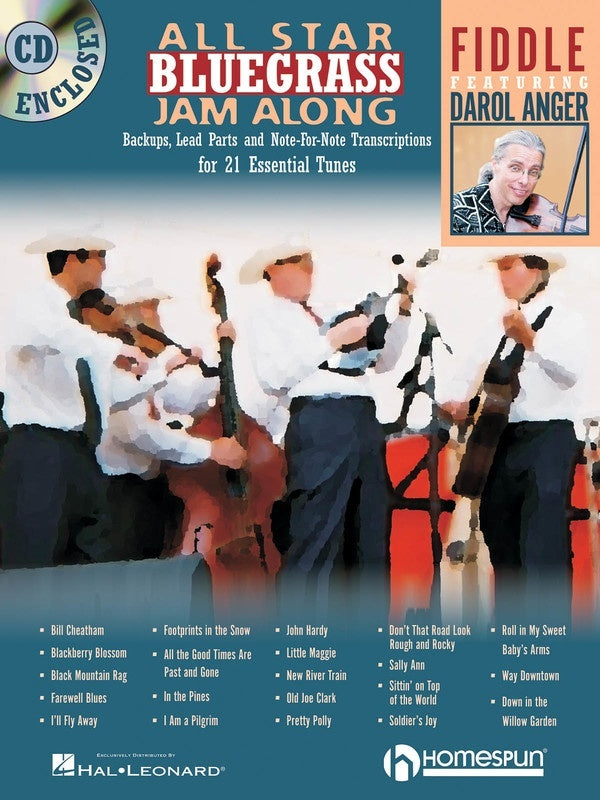 All Star Bluegrass Jam Along For Fiddle Book/CD (Softcover Book/CD)