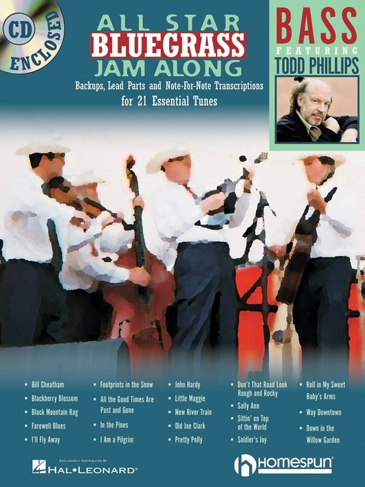 All Star Bluegrass Jam Along For Bass Book/CD (Softcover Book/CD)