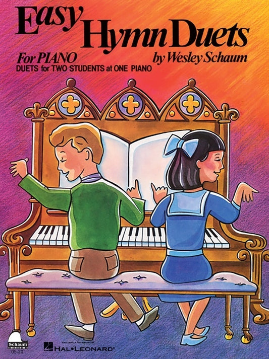 Easy Hymn Duets For Piano Arr Schaum Softcover Book (Piano)
