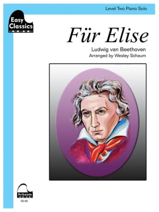 Fur Elise Level 2 Easy Piano Solo S/S Arr Schaum