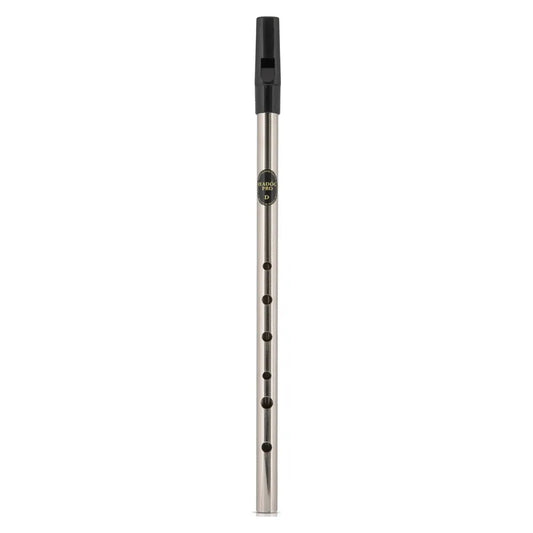 Feadog Nickel Pro D Whistle Pack with Instructions and Fingering Chart
