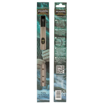 Feadog Nickel Pro D Whistle Pack with Instructions and Fingering Chart — view 2