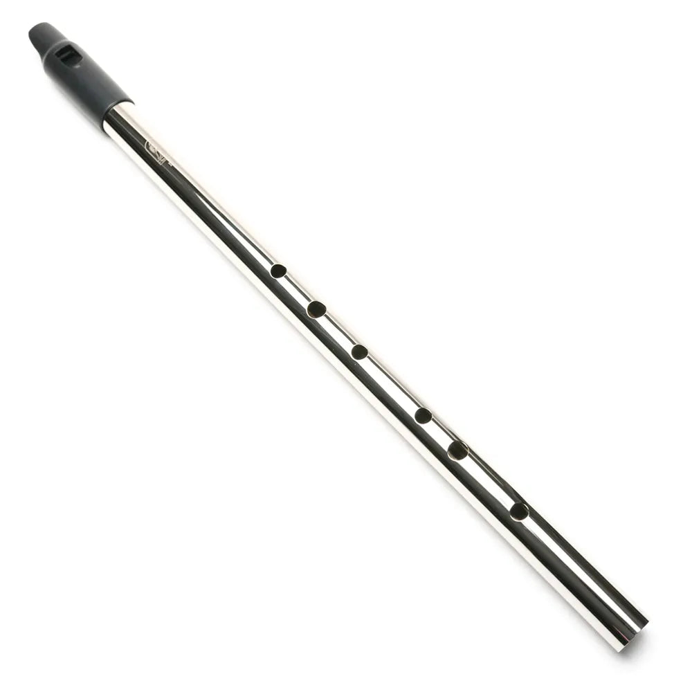 Howard Low D Whistle in Polished Nickel with Carry Case