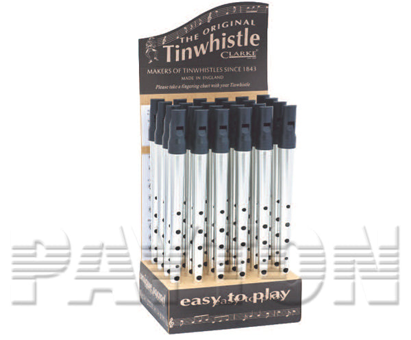 Clarke Meg Tin Whistles (Box of 12) Black D