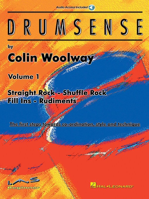Drumsense Volume 1 Drumming Book with Online Audio for Rock and Rudiments