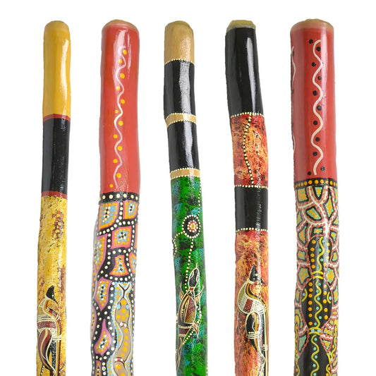 Hand Painted Australian Didgeridoo, Eucalypt, 1.2m-1.3m, Aboriginal Instrument