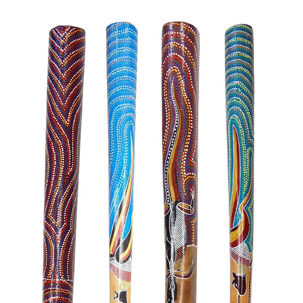 Hand Painted Acacia Didgeridoo 1.2m-1.3m with Carry Bag - Made in Australia by First Nation Artists