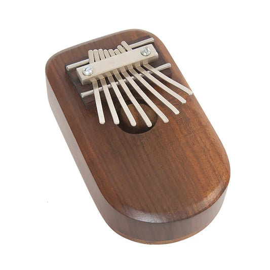 Kalimba Thumb Piano - 8 Keys, Wooden Resonating Box