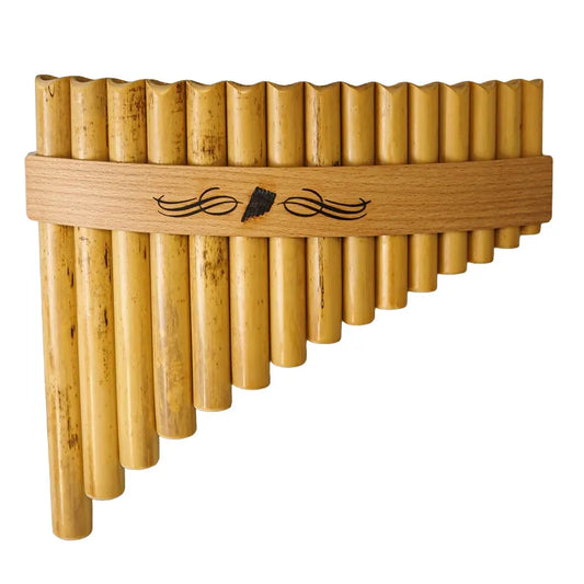 Bamboo Panpipes Curved 15 Note C (G-G) by Schwarz, Made in Austria