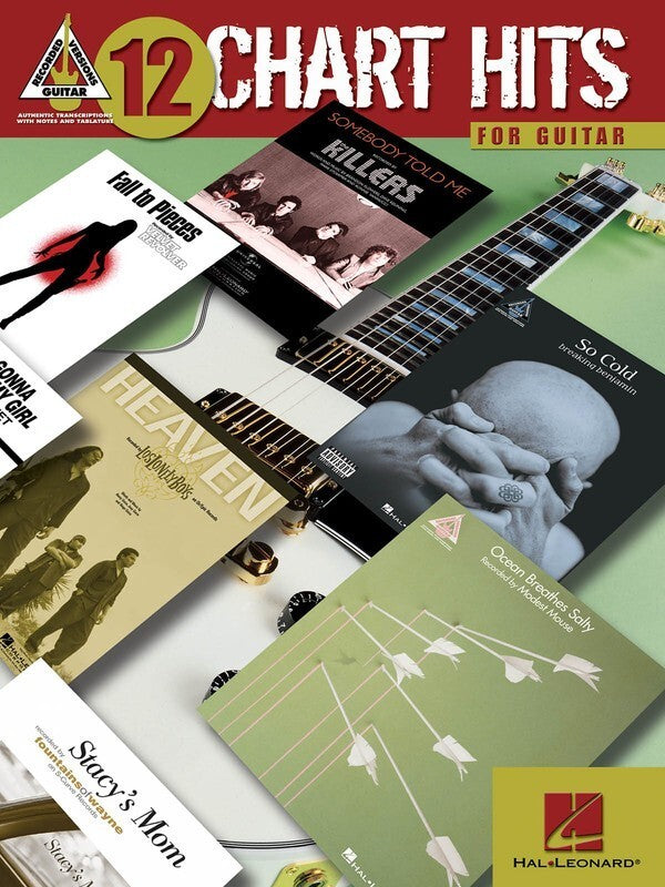 12 Chart Hits For Guitar Guitar TAB