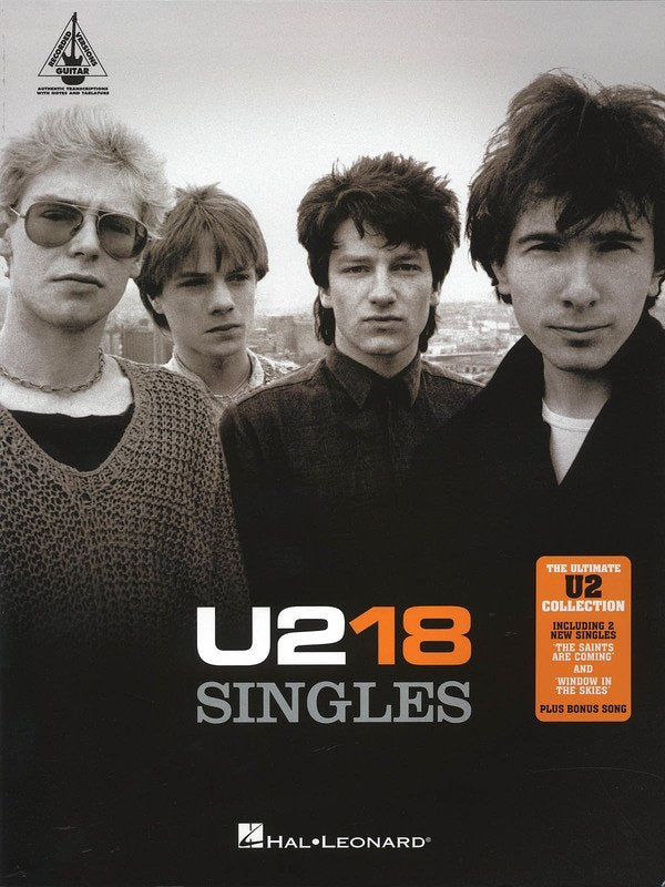 U2: 18 Singles — Guitar TAB (Hal Leonard)