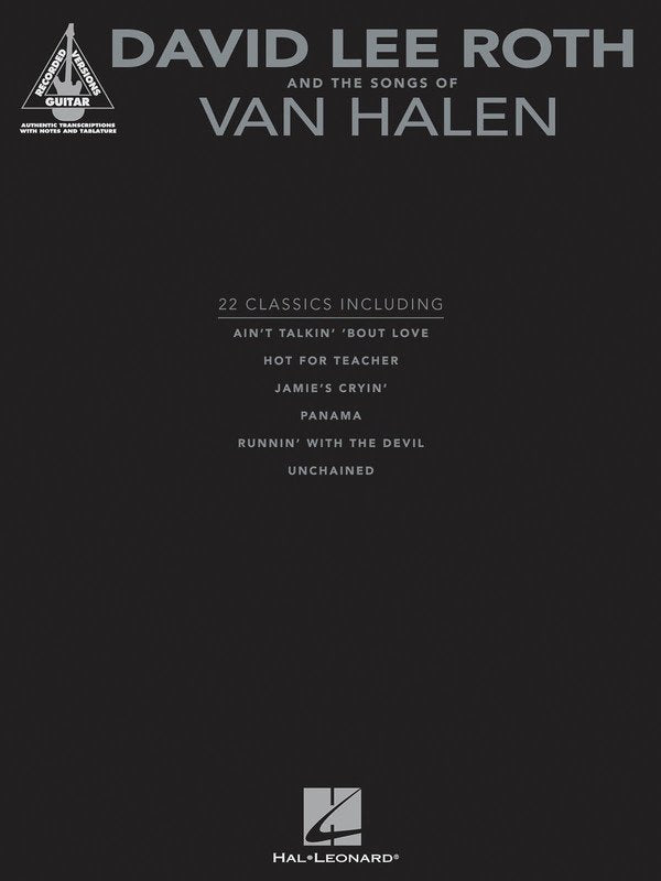 David Lee Roth and the Songs of Van Halen — Guitar TAB (Hal Leonard)