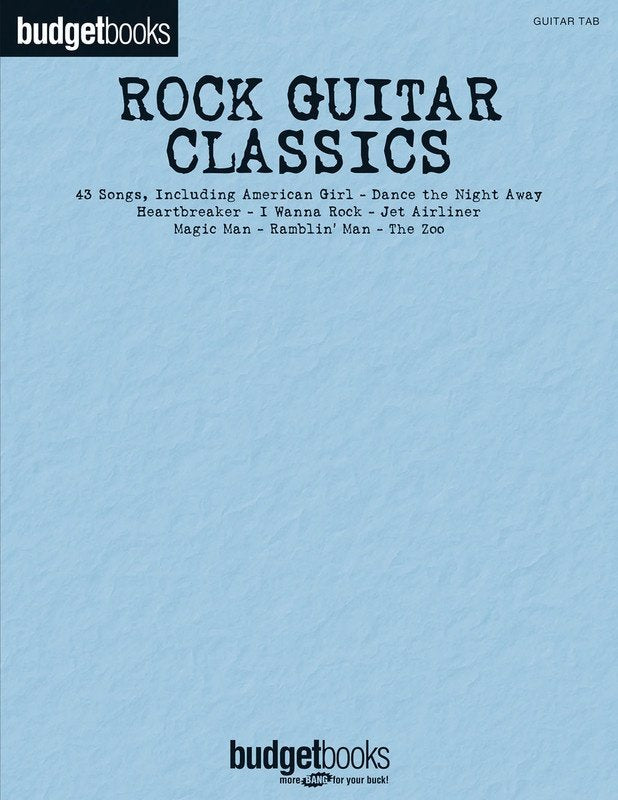 Rock Guitar Classics Budget Book - Guitar TAB with Lyrics & Chords, 352 Pages, Hal Leonard