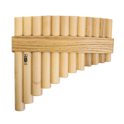Gibonus Curved Panflute - 12-Note Maple C-Major (C2-G3)