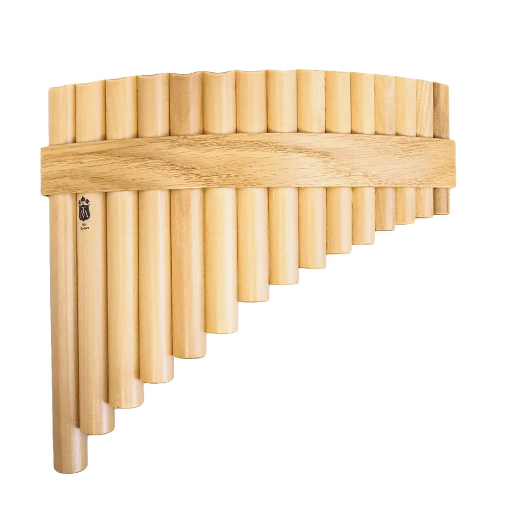 Gibonus Curved Panflute - 15-Note Maple Key G-Major (G1-G3)