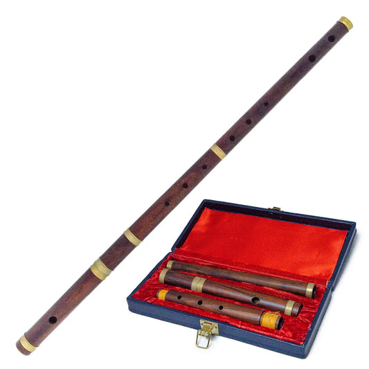 Irish Cocuswood Flute 4-Part with Padded Case and Brass Mounts