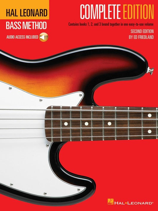 Hal Leonard Bass Method Complete Edition Books 1–3 — Bass TAB Book/Online Audio (Hal Leonard)