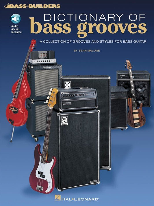 Dictionary of Bass Grooves — Bass TAB, Book & Online Audio, Bass Builders (Hal Leonard)