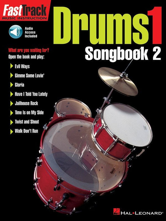 FastTrack Drums Songbook 2, Level 1 — Book & Online Audio (Hal Leonard)
