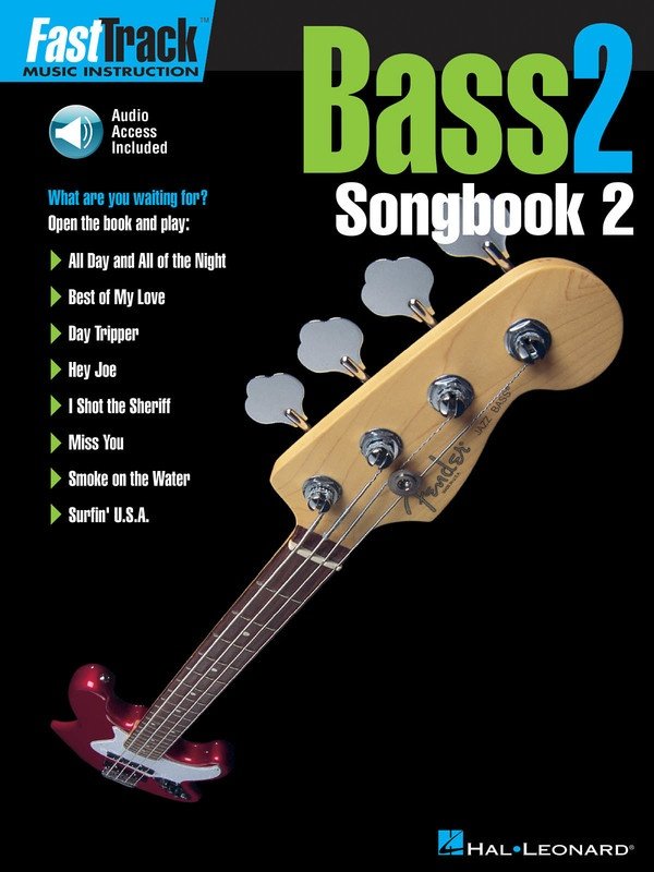 FastTrack Bass Songbook 2, Level 2 — Bass TAB, Book & CD (Hal Leonard)