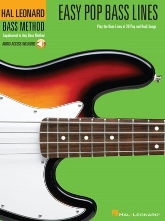 Hl Easy Pop Bass Lines Bk/Ola (Hal Leonard)