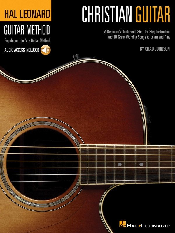 Christian Guitar Method by Hal Leonard, 40 pages, Guitar TAB, includes praise and worship songs with CD for demonstration