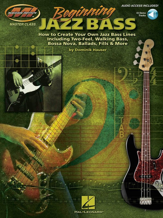 Beginning Jazz Bass — Bass TAB, Book/CD (Musicians Institute Press)