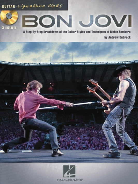 Bon Jovi - Guitar Signature Licks TAB Book/CD (Softcover Book/CD)
