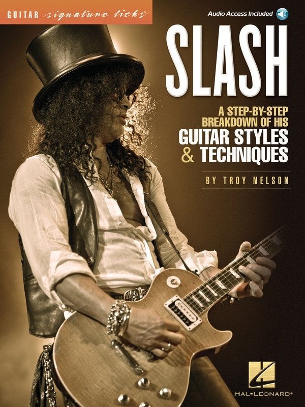Slash Signature Licks — Guitar TAB, Book & Online Audio (Hal Leonard)