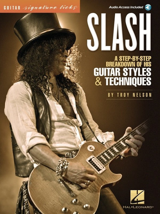 Slash Signature Licks — Guitar TAB, Book & Online Audio (Hal Leonard)