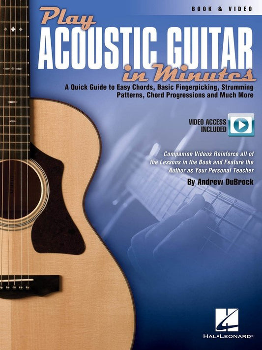 Play Acoustic Guitar in Minutes — Guitar TAB, Book & DVD (Hal Leonard)