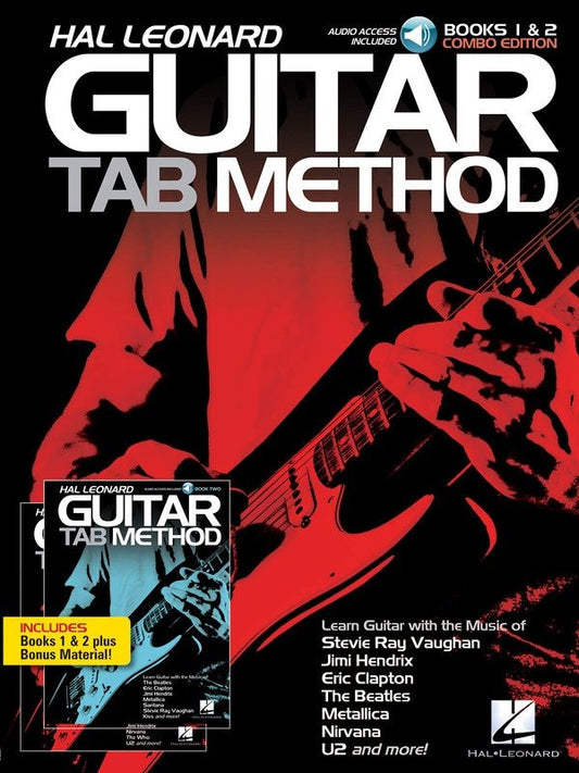 Guitar TAB Method Books 1 & 2 Combo Edition — Book & Online Audio (Hal Leonard)