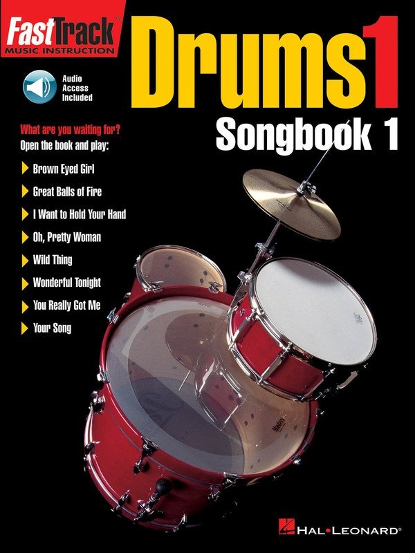 FastTrack Drums Songbook 1, Level 1 — Book & Online Audio (Hal Leonard)