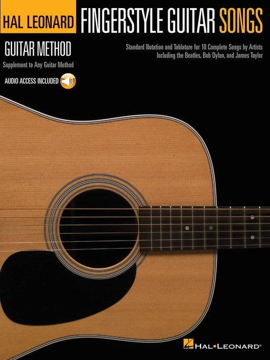 Fingerstyle Guitar Songs — Guitar TAB & Lyrics, Book & Online Audio (Hal Leonard)