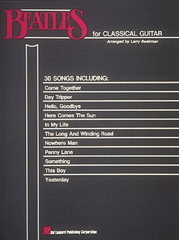 Beatles for Classical Guitar — Guitar Solo, arr. Beekman (Hal Leonard)