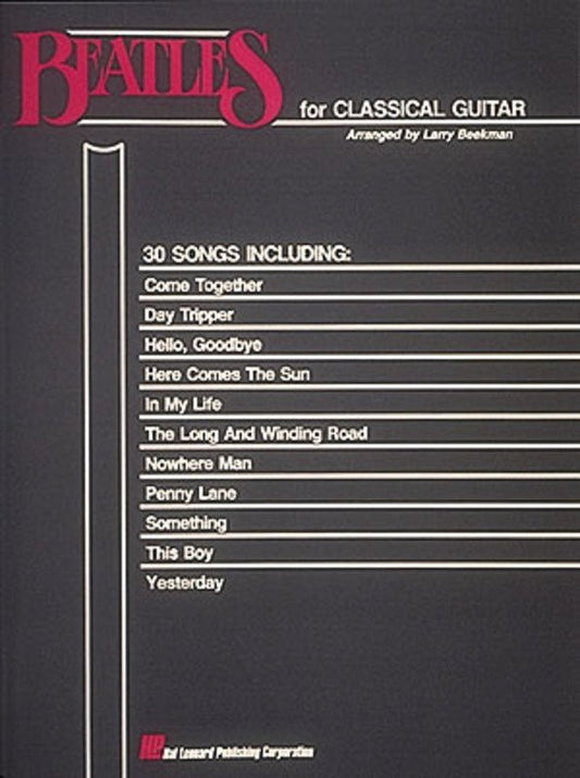 Beatles for Classical Guitar — Guitar Solo, arr. Beekman (Hal Leonard)